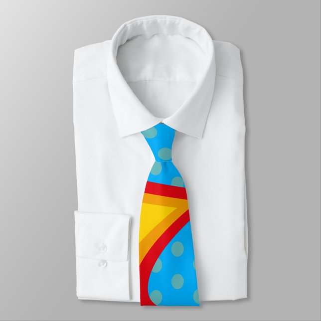 Comic Book Pop Art Explosion Superhero Tie (Tied)
