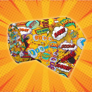 Comic Book Pop Art Explosions Superhero Tie