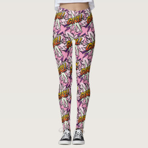Comic Book Pop Art GIRL Leggings