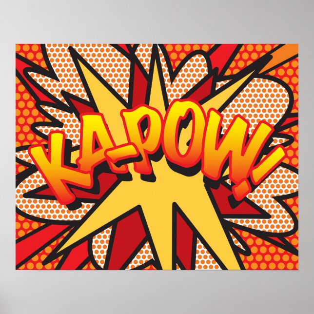 Comic Book Pop Art KA-POW Poster (Front)