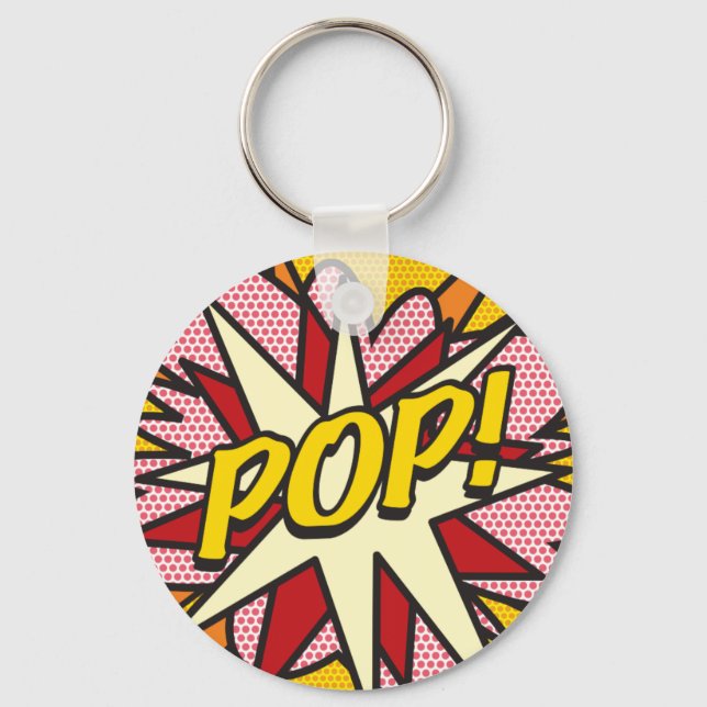 Comic Book Pop Art POP! Key Ring (Front)