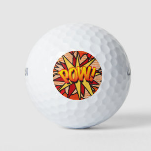 Comic Book Pop Art POW Superhero Golf Balls