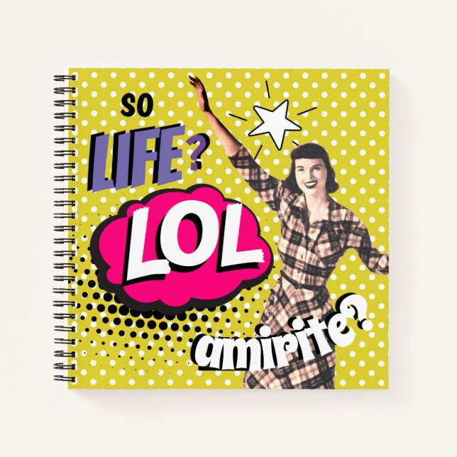 Comic Book Pop Art Retro Lady Funny  (Front)