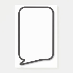 Comic Book Pop Art Speech Bubble Post-it Notes