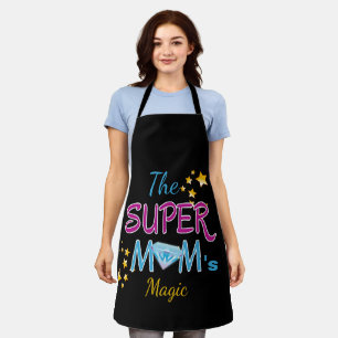 Comic Book Pop Art Superhero Mum Mother's Day Apron