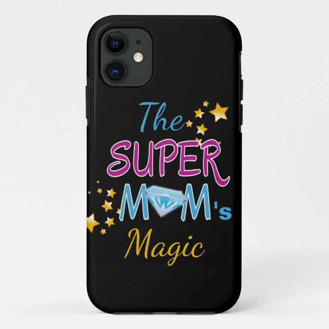Comic Book Pop Art Superhero Mum Mother's Day Case-Mate iPhone Case (Back)