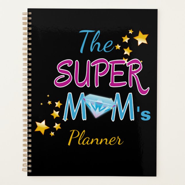 Comic Book Pop Art Superhero Mum Mother's Day Planner (Front)