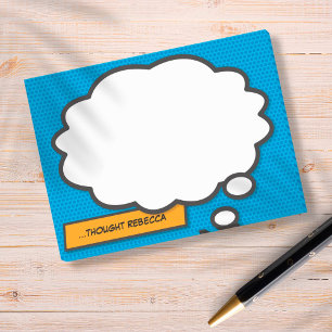 Comic Book Pop Art Think Bubble Post-it Notes
