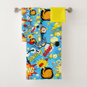 Comic Book Pop Art Towel Set
