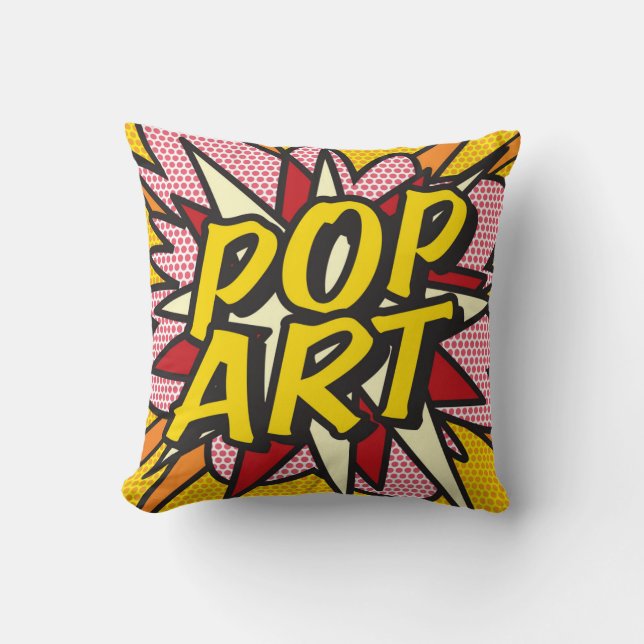 Comic Book POP ART WHAM! cushion pillow (Front)