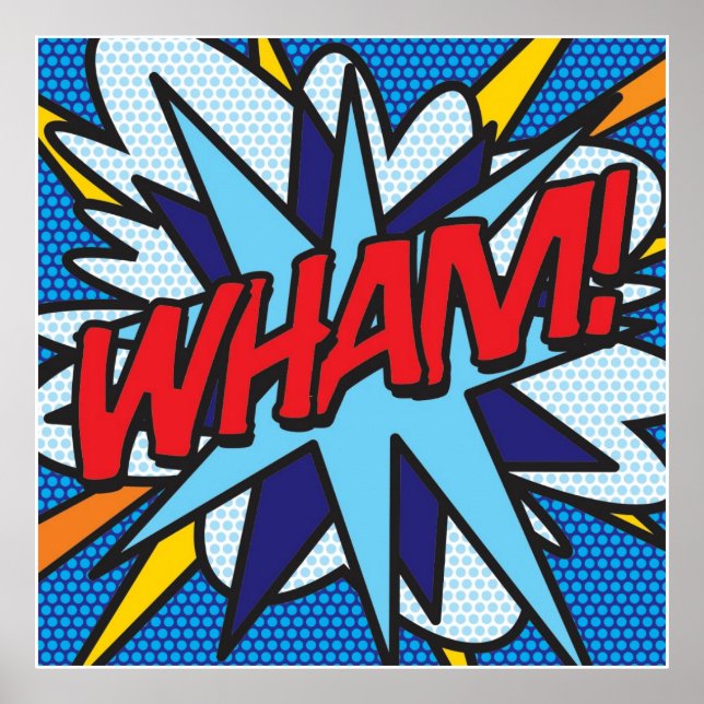 Comic Book Pop Art WHAM Poster (Front)