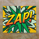 Comic Book Pop Art ZAP Superhero Poster<br><div class="desc">A cool,  trendy and fun design that puts the wham,  zap,  pow into your home,  office and life. A great gift for you,  your friends or your family. Designed by ComicBookPop© at www.zazzle.com/comicbookpop*</div>
