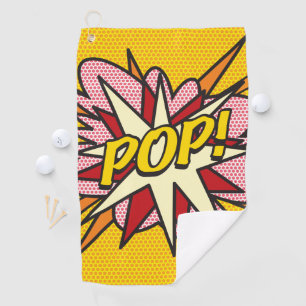 Comic Book Pop Modern Trendy Golf Towel