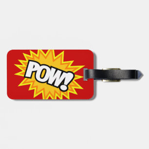 Comic Book Pow! Burst Luggage Tag