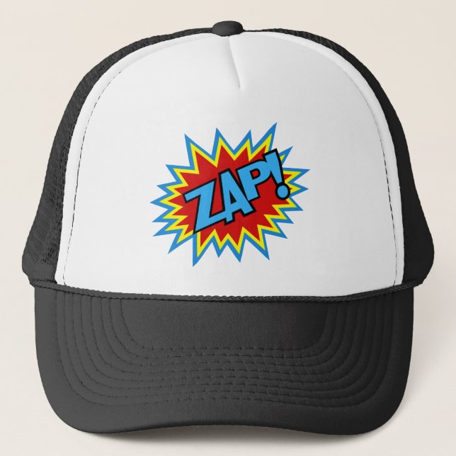 Comic Book Pow! Burst Trucker Hat (Front)