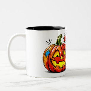 Comic Book Pow Pumpkin I Mug