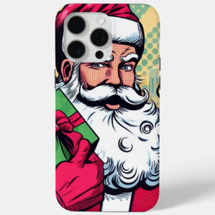 Comic book Santa/Christmas  iPhone 15 Pro Max Case