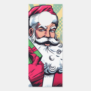 Comic book Santa/Christmas  Door Hanger
