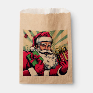 Comic book Santa/Christmas  Favour Bags