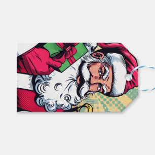 Comic book Santa/Christmas  Gift Tags