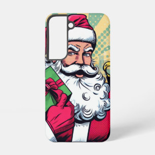 Comic book Santa/Christmas  Samsung Galaxy Case