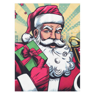 Comic book Santa/Christmas  Tablecloth