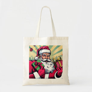 Comic book Santa/Christmas  Tote Bag