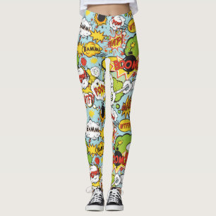 Comic Book Sayings leggings