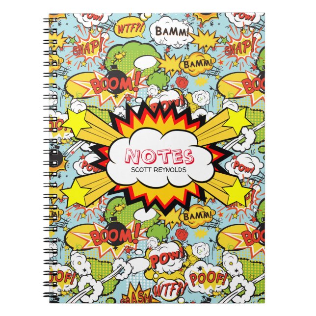 Comic Book Sayings Notebook (Front)