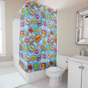 Comic Book Shower Curtain