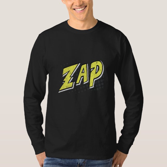 Comic Book Sound Effect Whap Action Bubble T-Shirt (Front)