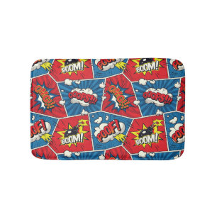 Comic Book Speech Bubble Bath Mat