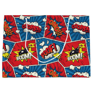 Comic Book Speech Bubble Gift Bag
