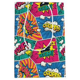 Comic Book Speech Bubble Gift Bag