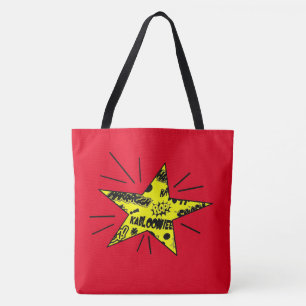 Comic Book Star Tote Bag