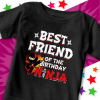 Comic Book Style Best Friend of the Birthday Ninja