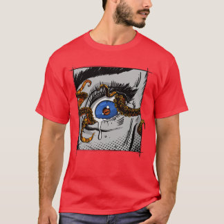 Comic Book Style Cthulhuentacles Out Ofhe Eye Horr T-Shirt