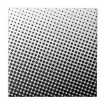 Comic Book Style Dot Pattern Black and White Tile<br><div class="desc">Comic Book Style Dot Pattern Black and White</div>