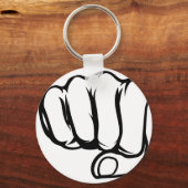 Comic Book Style Fist Key Ring (Front)