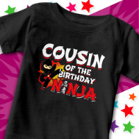 Comic Book Style Party Cousin of Birthday Ninja