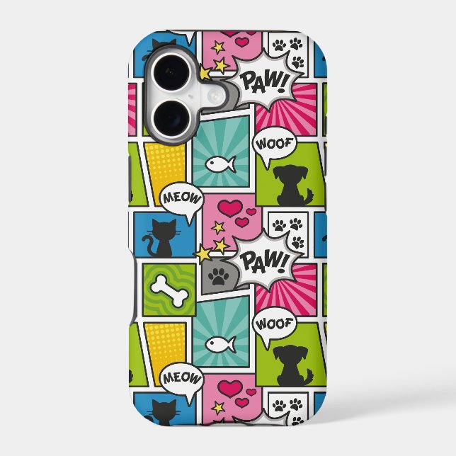 Comic Book Style Pet Pattern (Back)
