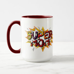 Comic Book Style Super Mom2 Mug