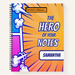 Comic book superhero cool personalised name trendy