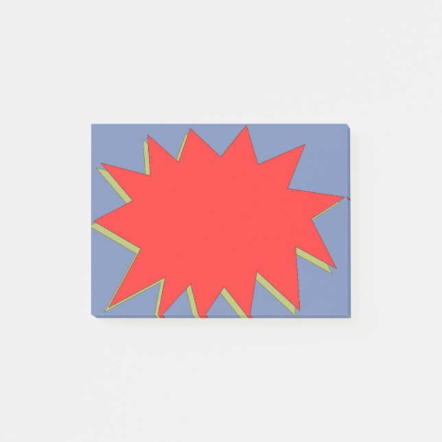 Comic Book Superhero Zap Post-it Notes (Front)