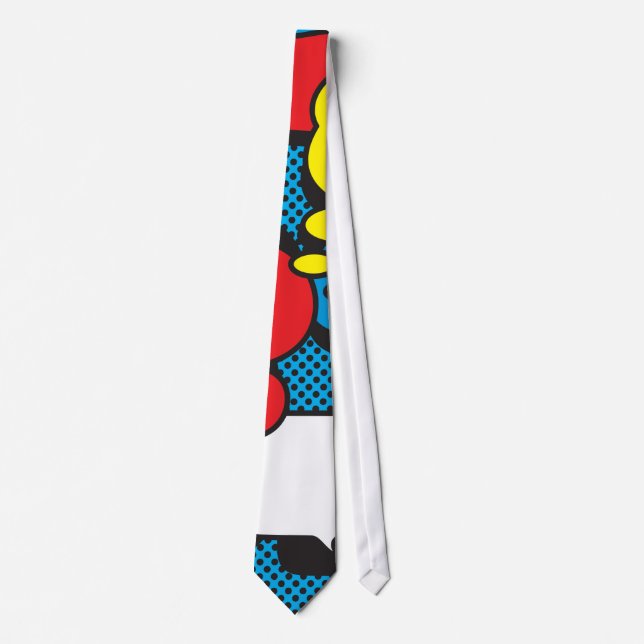 Comic Book Thought Bubbles Tie (Front)