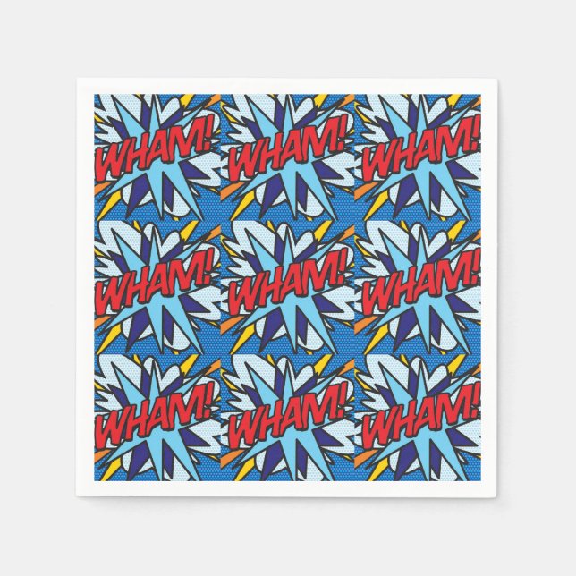 Comic Book WHAM Napkin (Front)
