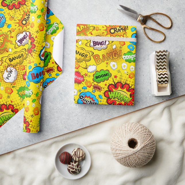 Comic Book Wrapping Paper (Crafts)