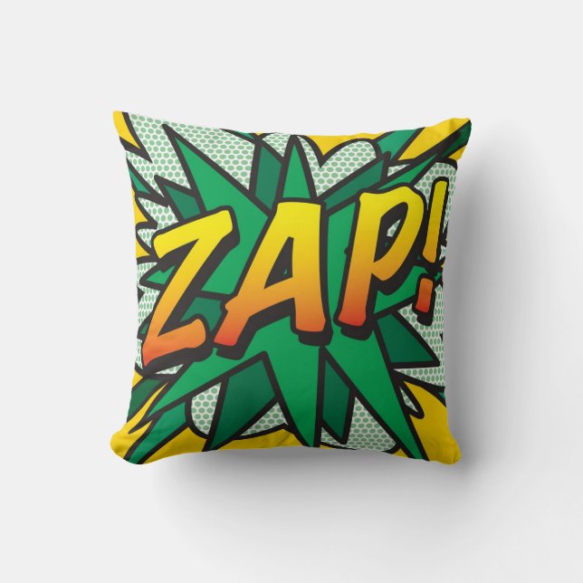 Comic Book ZAP! Cushion (Front)