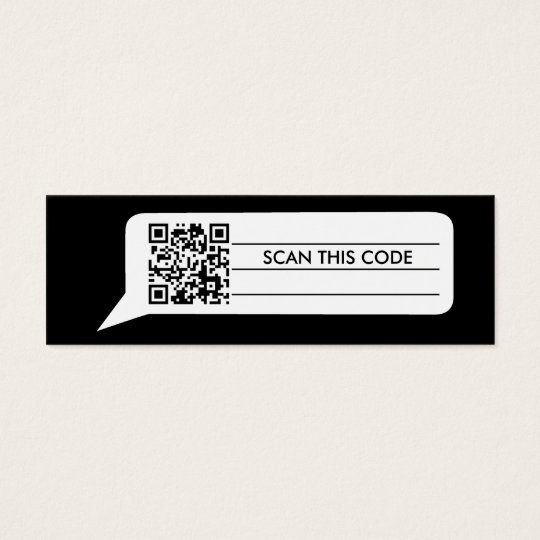 Comic Bubble Mini Business Card