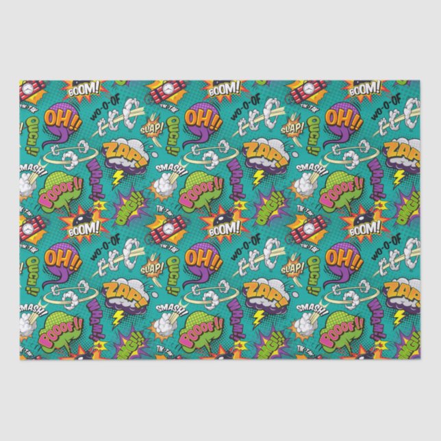 Comic Bubbles Tissue Paper (Front)
